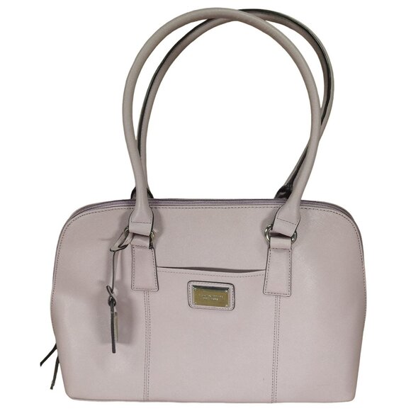 Tignanello Clean & Classic Saffiano Leather Satchel Handbag Mauve A255207 - Picture 1 of 12